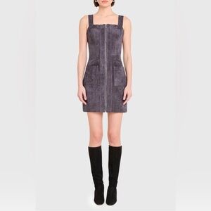 Amanda Uprichard Charcoal Mini Dress